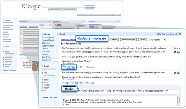 Gadget de Gmail