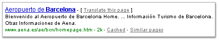 resultado de google resultado de Google
