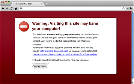 Navegación segura de Google Chrome