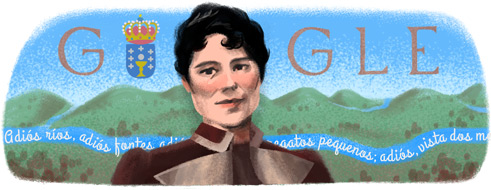 178º aniversario do nacemento de Rosalía de Castro