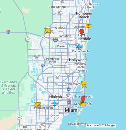Miami Fort Lauderdale Google My Maps