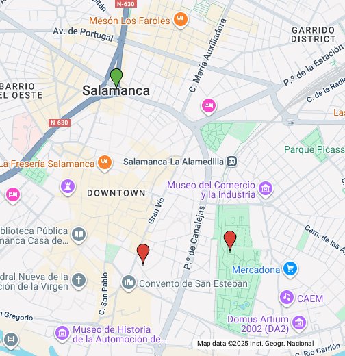 Espanha Salamanca Google My Maps